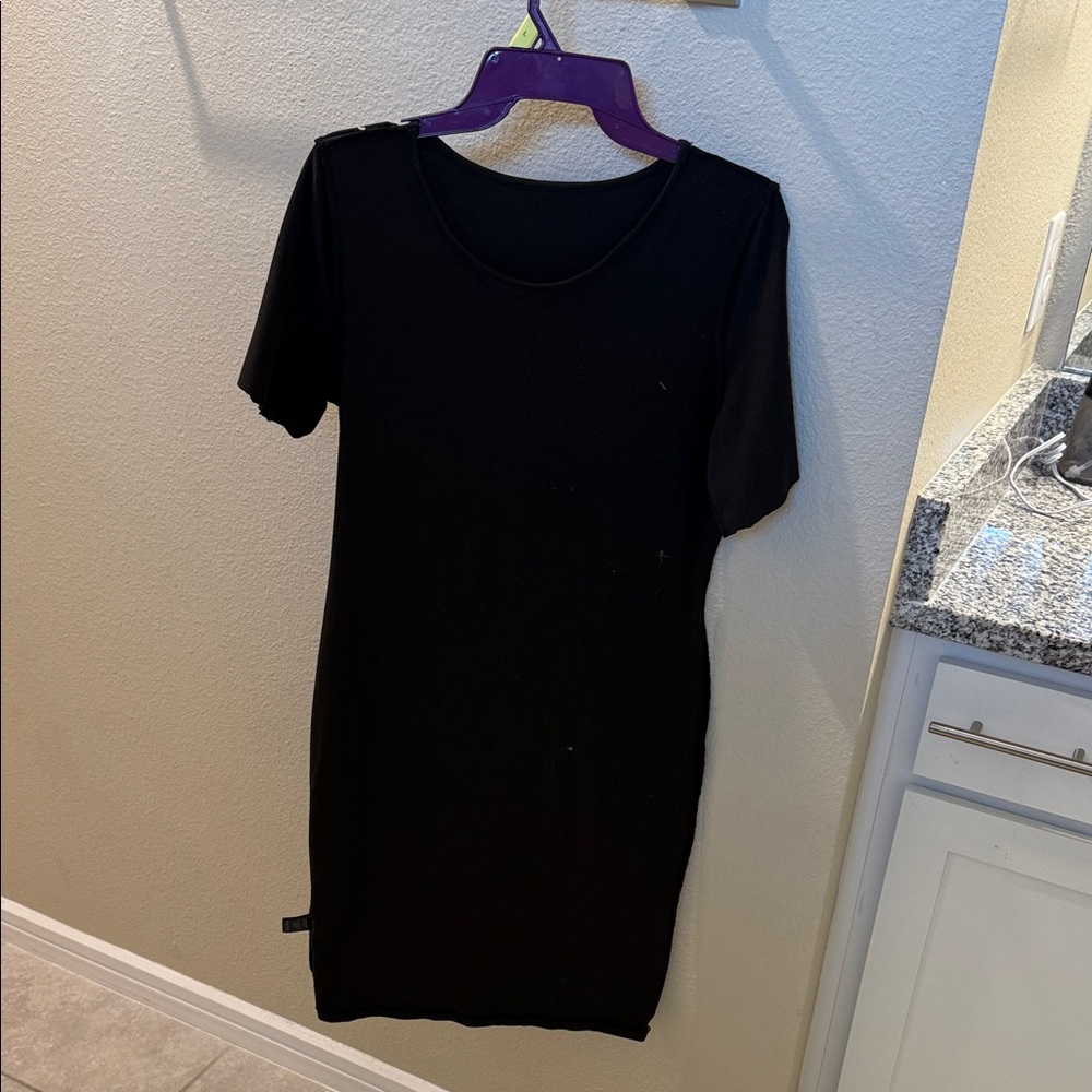 Black Short Sleeve Dress